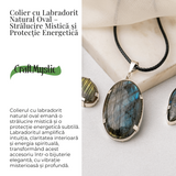 Colier cu Labradorit Oval - Stralucire Mistica si Protectie Energetica