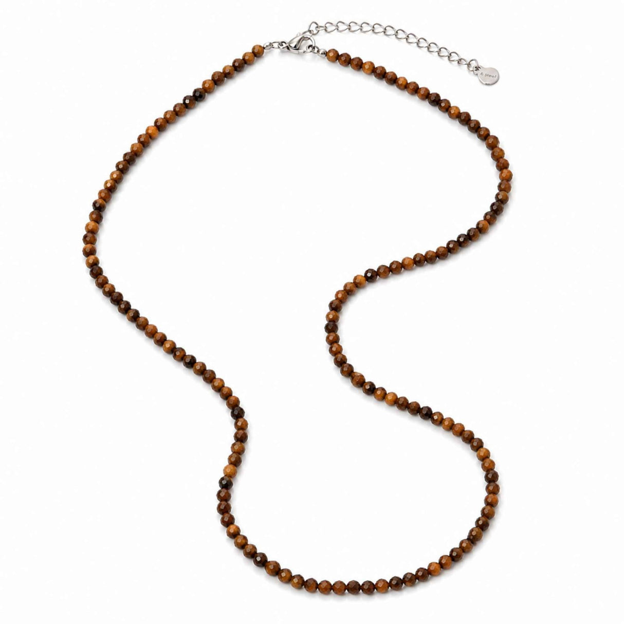 Colier fin la baza gatului tip Choker cu Ochi de Tigru Fatetat 3 mm – Curaj si Eleganta Naturala