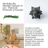 Merkaba din Shungit Natural 7.8 cm – Stea Sacra de Protectie Energetica si Armonie Interioara