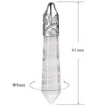 Hexagonal Clear Quartz Crystal Pendant Necklace - A powerful and protective stone, it releases stress and calms emotions