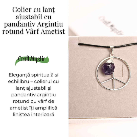 Colier cu Ametist, Cupru – CraftMystic