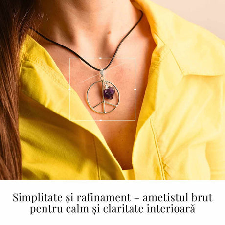 Colier cu Ametist, Cupru – CraftMystic