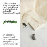 Colier Choker Turmalina Neagra - Protectie Energetica si Echilibru