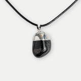 Colier cu Piatra Rulata de Onix Natural - Protectie si Forta