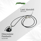 Colier cu Piatra Rulata de Onix Natural - Protectie si Forta