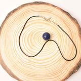 Colier cu piatra semipretioasa rotunda Lapiz Lazuli - pandantiv din pietre pretioase naturale mixte 7 Chakre - Copie
