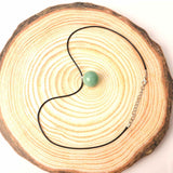 Colier cu piatra semipretioasa rotunda Aventurin Verde - pandantiv din pietre pretioase naturale mixte 7 Chakre - Copie
