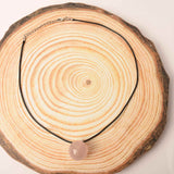 Colier cu piatra semipretioasa rotunda Cuart Roz - pandantiv din pietre pretioase naturale mixte 7 Chakre - Copie