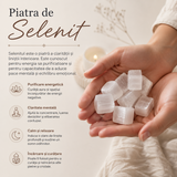 Pietre de Selenit Natural 2-3 cm – Purificare Energetica si Claritate Interioara