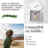 Colier Jad Afgan Natural cu Pandantiv Buddha Maitreya - Intelepciune si Protectie