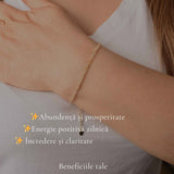 Bratara Fina cu Citrin Fatetat 2 mm– Prosperitate si Energie Pozitiva