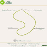Colier Fin la Baza Gatului Tip Choker cu Peridot Fatetat 3 mm – Prospețime si Eleganta Naturala