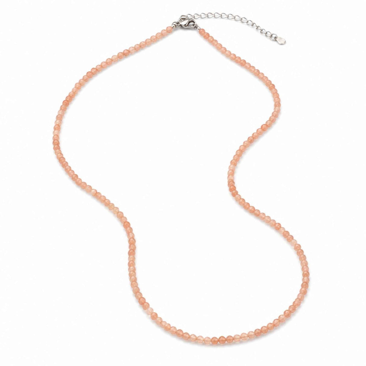 Colier Fin la Baza Gatului Tip Choker cu Piatra Soarelui Fatetata Rotunda 2 mm – Bucurie si Eleganta Naturala