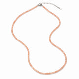 Colier Fin la Baza Gatului Tip Choker cu Piatra Soarelui Fatetata Rotunda 2 mm – Bucurie si Eleganta Naturala