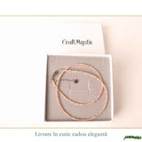 Colier Fin la Baza Gatului Tip Choker cu Piatra Soarelui Fatetata Rotunda 2 mm – Bucurie si Eleganta Naturala