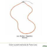 Colier Fin la Baza Gatului Tip Choker cu Piatra Soarelui Fatetata Rotunda 2 mm – Bucurie si Eleganta Naturala