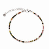 Bratara Fina cu Turmalina Multicolora Fatetata 2 mm – Echilibru si Energie Pozitiva