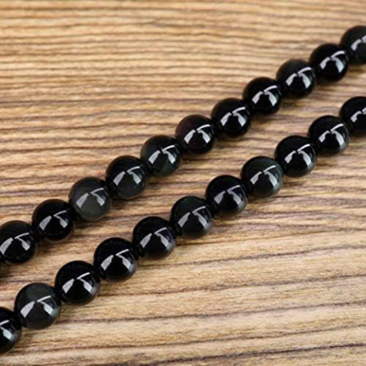 Dubla utilizare Bratara/Colier 108 Mala din Obsidian si Ochi de Tigru cu Mana Fatimei sau Hamsa