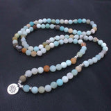 Colier - Bratara Mala cu 108 Margele 8mm din Pietre Naturale Tianhe Claritate Mentala, Protectie energii negative
