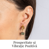 Prosperitate si Vibratie Pozitiva - Cercei cu Peridot Natural