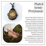 Colier Thangka Nepalez din Lemn de Abanos cu Zeita Saraswati - Claritate Spirituala si Inspiratie Divina