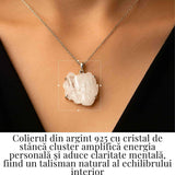 Claritate si Echilibru Zilnic - Colier Cristal de Stanca si Argint 925