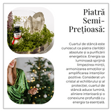 Suport Lumanare cu Cuart Transparent – Claritate, Lumina si Energie Festiva