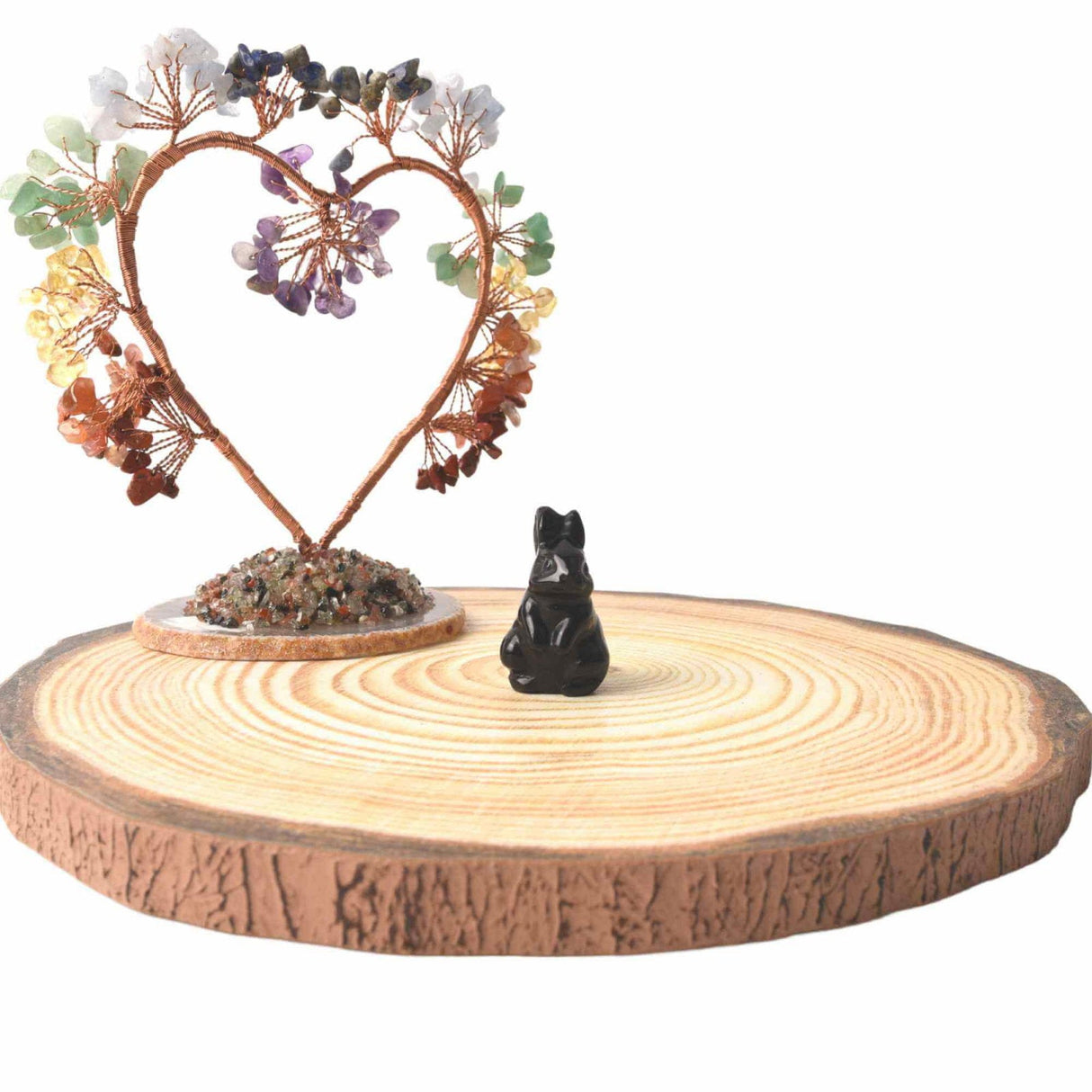 Figurina 4 cm cu forma de iepure sculptata manual din Cuart Roz natural - Cristale si pietre vindecatoare semipretioase cu animale