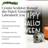 Figurina Craniu din Labradorit Natural, 5 cm - Sprijina Transformarea si Protectia Energetica