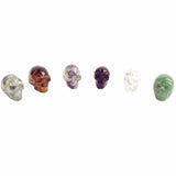 Craniu 5 cm sculptat manual din cristal de Obsidian piatra semipretioasa vindecatoare Figurina artistica pentru decor de Halloween, decoratiune pentru biroul de acasa