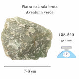 Cristal natural unicat Aventurin Verde pietre brute 8-9 cm - Pietre semipretioase pentru echilibru si calmare emotionala