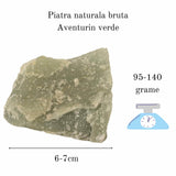 Cristal natural unicat Aventurin Verde pietre brute 8-9 cm - Pietre semipretioase pentru echilibru si calmare emotionala