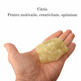 Cristal natural unicat Citrin pietre brute 6-7 cm - Pietre semipretioase pentru optimism, creativitate, motivatie