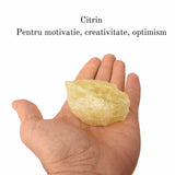 Cristal natural unicat Citrin pietre brute 6-7 cm - Pietre semipretioase pentru optimism, creativitate, motivatie