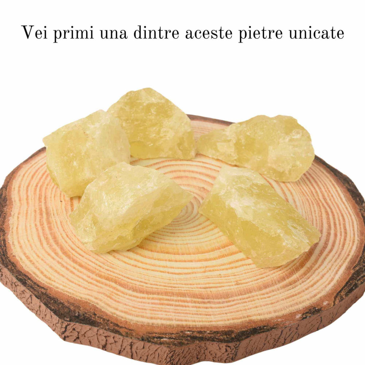 Cristal natural unicat Citrin pietre brute 6-7 cm - Pietre semipretioase pentru optimism, creativitate, motivatie