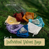 Cristale Naturale si Pietre Naturale Vindecatoare Chakra - Set complet din 34 Piese pentru meditatie, spiritualitate - Selenit, Lapis, Citrine, Ametist