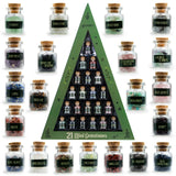 Set 21 Sticlute cu Mini Cristale si Pietre Naturale pentru Ritualuri Magice si Meditatie