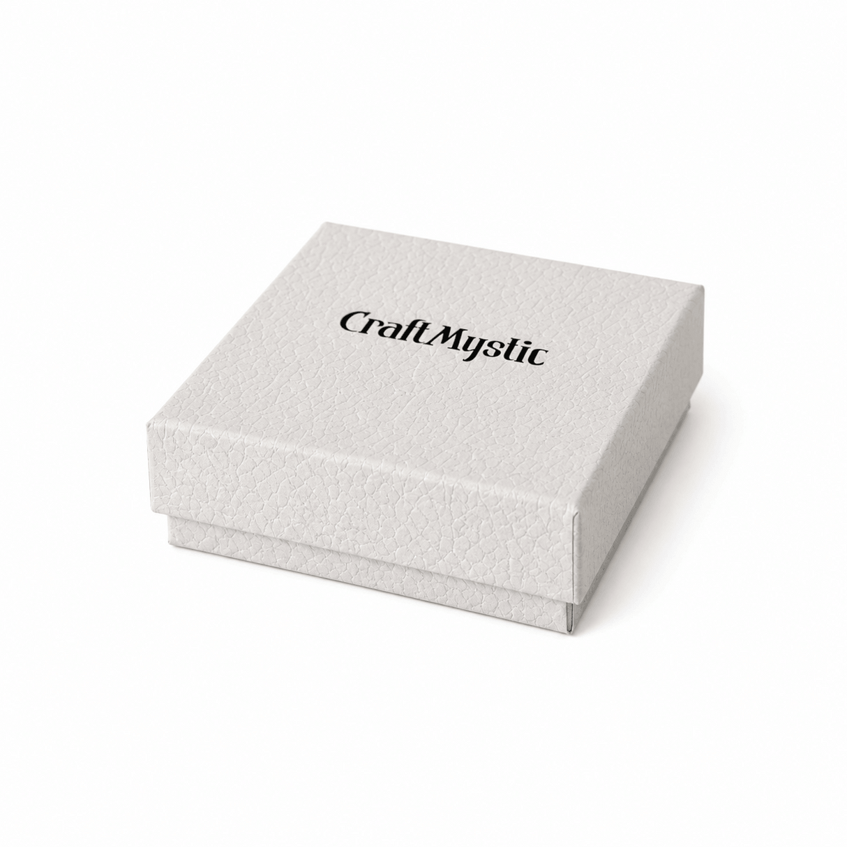Cutie bijuterii crem inscriptionata CraftMystic - Protectie si Eleganta pentru Bijuterii
