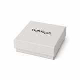 Cutie bijuterii crem inscriptionata CraftMystic - Protectie si Eleganta pentru Bijuterii