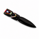 Cutit Ritualic din Obsidian Negru Mexican Lucrat Manual – Claritate si Transformare