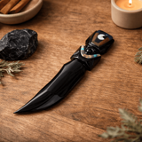 Cutit ceremonial din Obsidian natural – Editie limitata Mexic – 20 cm