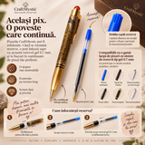 Rezervă pix Submarine Polly Gel 0.7 mm cu pastă albastră