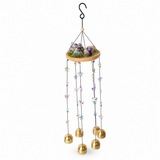 Ornament Decorativ cu Ametist, Cuart Roz și Aventurin Natural – Armonie și Energie Pozitivă