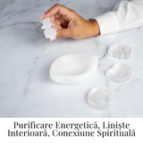 Bol din Selenit Natural - Purificare Energetica si Incarcare Cristalina