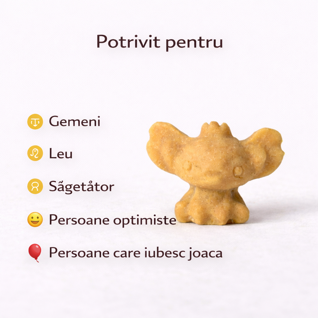 Figurina din Topaz Galben - Bucurie Calda si Incredere Linistita