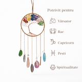 Dreamcatcher cu cele 7 chakre – un simbol al armoniei si al echilibrului interior