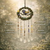 Dreamcatcher cu pietre naturale pentru echilibru, calm si intentie personala