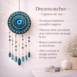 Dreamcatcher cu Lapis Lazuli si Ochi Protector – Claritate, Intuitie si Spatiu Sigur