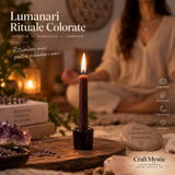 Lumânare Vișiniu-Bordo pentru Ritualuri și Intenții 10 cm - 1 Bucată