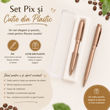 Pix metalic mat cu pastă albastră, miros de cafea
